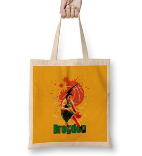 Malcolm Brogdon Vintage Art - Legend Basketball Gift Bez Çanta Uzun Saplı