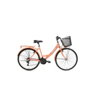 Lotus Kadın Şehir Bisikleti 44cm V 26 Jant 21 Vites Mercan Beyaz (Siyah)
