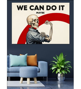 Kaslı Kadın We Can Do Dekoratif Kanvas - Mdf Ahşap Tablo