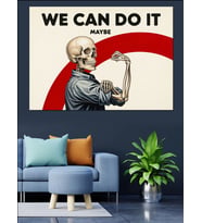 Kaslı Kadın We Can Do Dekoratif Kanvas - Mdf Ahşap Tablo