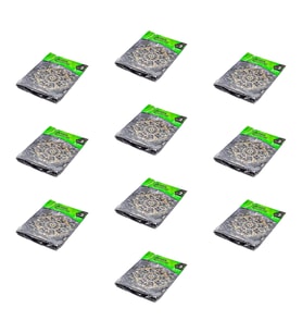 Arma Baskılı Mini Blok Poşet Torba - No : 2 - 25x37 Cm. - Siyah - 100 Adetlik 10 Paket
