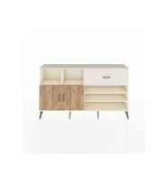 Arges Konsol 6 Raflı Tek Çekmeceli 2 Kapaklı 176x30x99 Aytaşı-Çam/Aytaşı