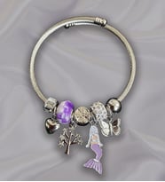 Pandora Model Charm Çelik Deniz Kızı Bileklik