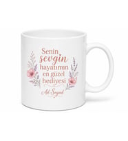 Büyükanne İçin Kişiye Özel Mesajlı Baskılı Kupa Bardak Hediye