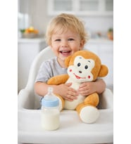 25 cm Peluş Maymun - Çocuklar İçin Sevimli Oyun Arkadaşı