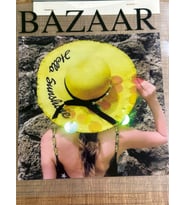 22X19 CM ÜTÜ İLE YAPIŞAN ŞAPKALI KIZ TİŞÖRT TRANSFER BASKI ARMA
