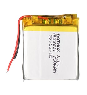 Powermaster PM-29465 3.7V 750Mah 503337 Soketsiz Lityum Polimer (Li-Po) Batarya Şarj Edilebilir Pil