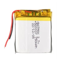 Powermaster PM-29465 3.7V 750Mah 503337 Soketsiz Lityum Polimer (Li-Po) Batarya Şarj Edilebilir Pil