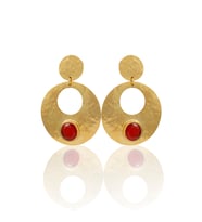 Kadir Jewellery 22 Ayar Altın Kaplama Vintage Küpe -El İşçiliği Ve Hipoalerjenik Küpe