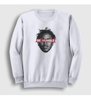 Presmono Unisex Beyaz Be Humble Kendrick Lamar Sweatshirt 368387tt