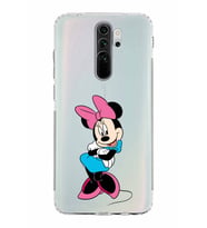 Xiaomi Redmi Note 8 Pro  Kamera Korumalı Kapak Minnie Mouse Tasarımlı Şeffaf  Kılıf