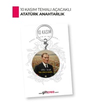 10 Kasım Atatürk Temalı Açacaklı Anahtarlık  Anma Günü Hediyelik ve Hatıra