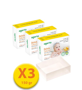 Doğal Bebek Sabunu 150 gr X 3 Adet