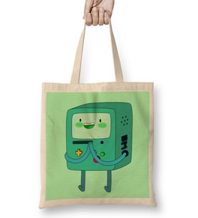 Adventure Time Bmo 07 Bez Çanta Uzun Saplı