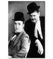 Cakatablo Arthur Stanley Jefferson ve Oliver Hardy MDF Tablo