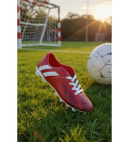Enoch Erkek Çocuk Bordo Şerit Detaylı Çivili Futbol Kramponu