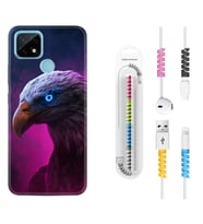 Realme C11 C21 C21Y C25Y C11 2021 Kılıf Kablo Koruma Spiral Silikon Kartal 1622