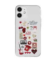 Iphone 12 Uyumlu Lana Del Rey Sticker Tasarımlı Şeffaf Telefon Kılıfı