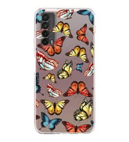 PrintiFy Huawei P Smart 2021 ile Uyumlu Water Color 2  Kamera Korumalı Şeffaf  Kılıf