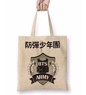 Bangtan Bts Boys Army Bez Çanta Uzun Saplı