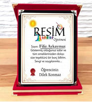 Resim Öğretmenine Plaket (STD)