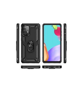 Samsung Galaxy A33 5g Kılıf Sofya Yüzüklü Silikon Kapak - Siyah