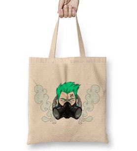 Fantasy Gas Mask Bez Çanta Uzun Saplı
