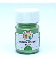EPOKSİ REÇİNE METALİK SEDEFLİ PİGMENT TOZ BOYA AÇIK YEŞİL 10 GR
