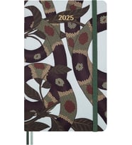 Moleskine Sınırlı Üretim Yılan Yılı 12 Ay 2025 Haftalık Planlayıcı, Sert Kapak, Büyük (5" X 8.3"), Y (Turkuaz)