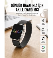Android ve İOS Uyumlu Uyku ve Sağlık Takibi Yapabilen 3 Kordonlu Akıllı Saat