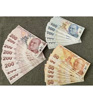 YENİ 150 ADET 50-100-200 TL GEÇERSİZ EĞLENCE OYUN ŞAKA  DÜĞÜN PARASI