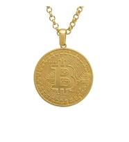 AgaKulche 14 Ayar Bitcoin Kolye (Altın)