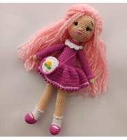 Pudra Bebek Amigurumi Organik Oyuncak