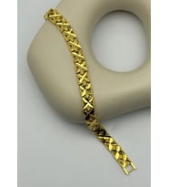 22K Altın Kaplama X Bileklik - 25-22k98 (Gold)