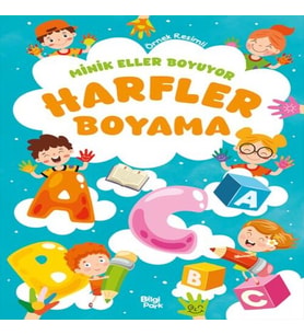 Minik Eller Boyuyor – Harfler Boyama Kitabı (Örnek li)