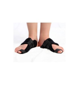 Halluks Valgus Gece Ateli Medikal Ayak Başparmak Kemiği Çıkıntısı Bunyonu Düzeltici (Siyah)