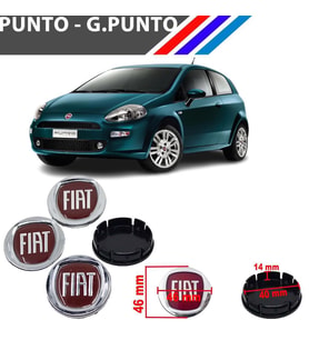 Otozet - Fiat Punto - Grande Punto Jant Kapağı Göbeği Dörtlü Takım 735448759