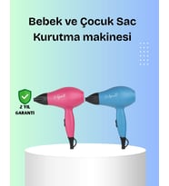 Bebek Dostu Mini Fön – Statik Elektrik Azaltıcı Anion Teknolojisi
