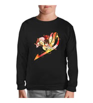 Fairy Tail Siyah Çocuk Sweatshirt