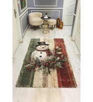 Modern Desenli Dijital Baskı Kaymaz Taban Halı H0196