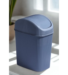 Mini Kapaklı Banyo ve Mutfak Tezgah Üstü Çöp Kovası 2,5 Lt