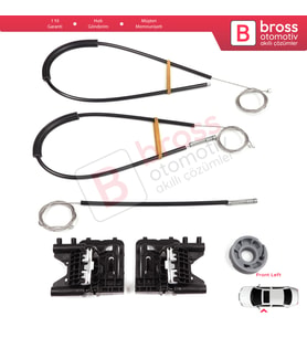 Land Rover Rang.e Rover Sport MK2 L494 2013-2022 LR077816 İçin Ön Sol Kapı Cam Kriko Tamir Seti