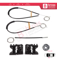 Land Rover Rang.e Rover Sport MK2 L494 2013-2022 LR077816 İçin Ön Sol Kapı Cam Kriko Tamir Seti