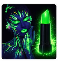 UV Neon Yeşil Ruj – Karanlıkta Parlayan Makyaj Boyası