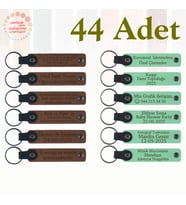 A Kahve & Yeşil, Doğum Günü Kutlamalarına Değer Katacak, 44'lü Set, İsim Ve Tarihli Özel Anahtarlık