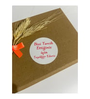 kalın yazı Yuvarlak Yapışkanlı Etiket 5x5 cm 100 adet