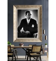 Gümüş Çerçeveli Atatürk Tablo za183