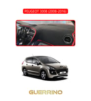 PEUGEOT 3008 (2008-2016)TORPİDO KORUMA HALISI KIRMIZI KENAR