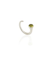 Kadir Jewellery 925 Ayar Gümüş Kaplama Zirkon Taşlı Ayarlanabilir Kadın Minimal Yüzük