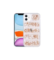 Apple iPhone 11 Uyumlu Kılıf Kamera Korumalı Simli Airbag'li Zore Dalga Kapak (Gold)